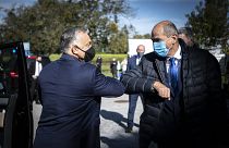 ARCHÍV: Orbán Viktor és Janez Jansa szlovén miniszterelnök Kidričevóban 2020 októberében