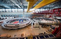 The facility winding giant magnets for the nuclear fusion reactor or 'Tokomak' at ITER in France. 