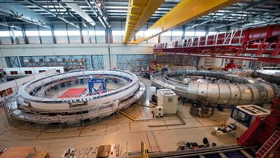 The facility winding giant magnets for the nuclear fusion reactor or 'Tokomak' at ITER in France.