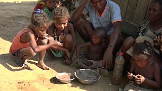 Locals eat white clay mixture as famine hits southern Madagascar