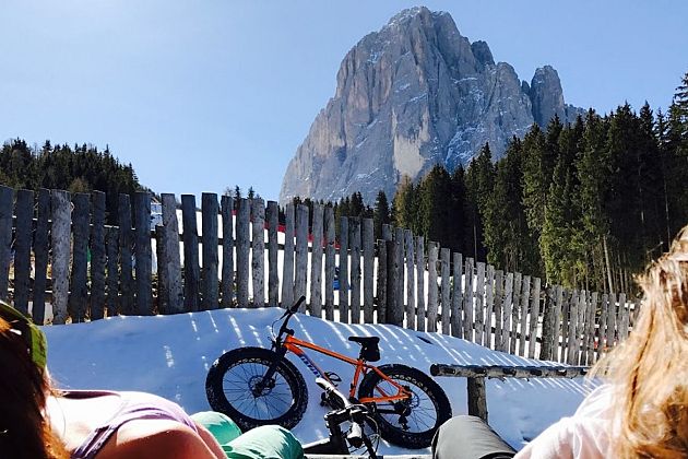 Fatbiking in the dolomites