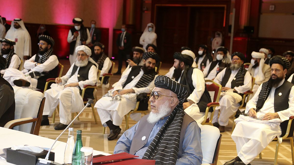 الجلسة الافتتاحية لمحادثات السلام بين الحكومة الأفغانية وطالبان في الدوحة، قطر