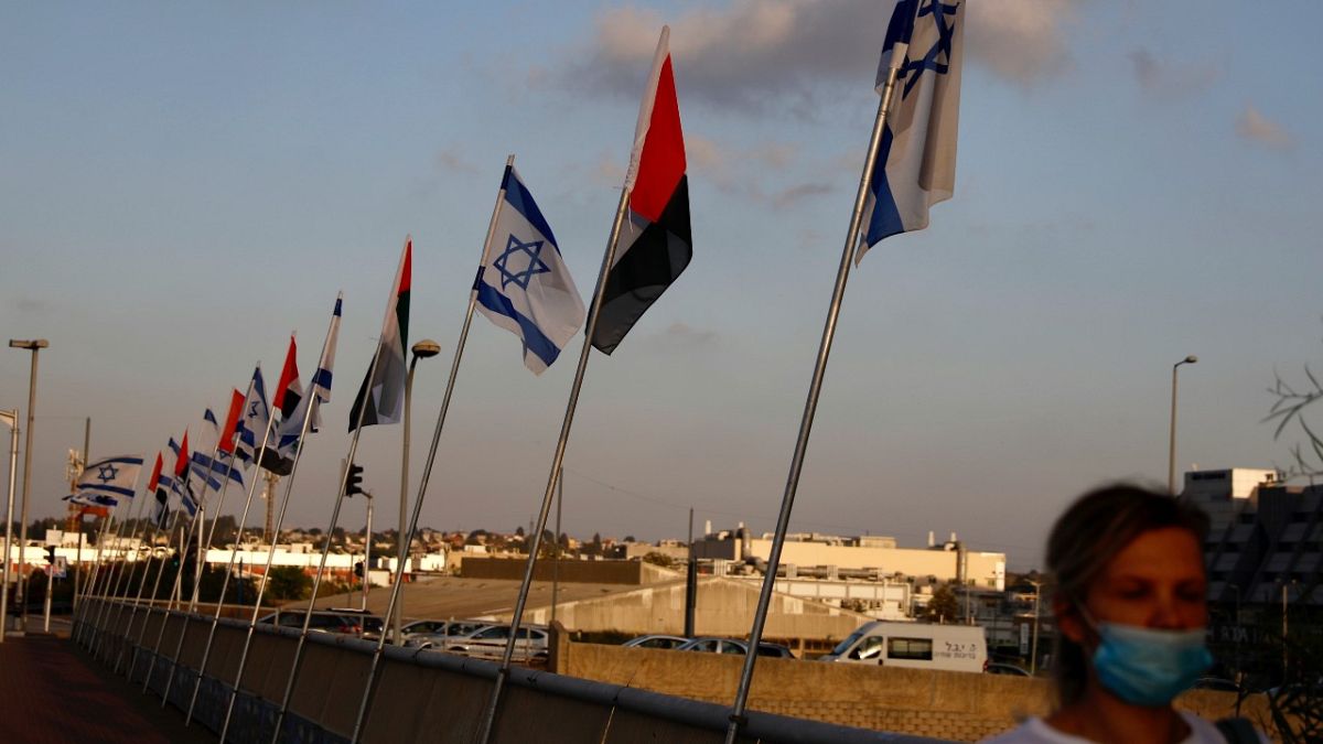 أعلام الإمارات وإسرائيل