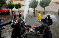 سیلاب در منطقه کمپلو شهر اهواز