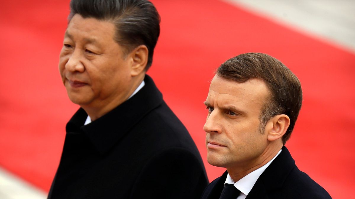 Çin Devlet Başkanı Şi Cinping, Fransa Cumhurbaşkanı Emmanuel Macron (arşiv) 