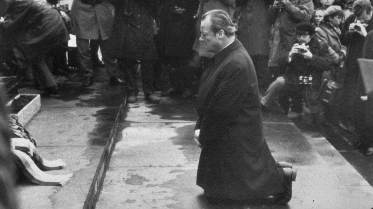 Willy Brandt's gesture of apology for Nazi crimes.