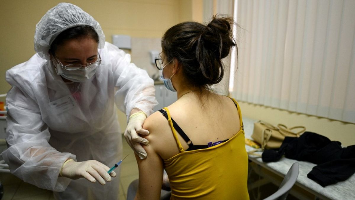 Campanha de vacinação contra a Covid em curso em Moscovo