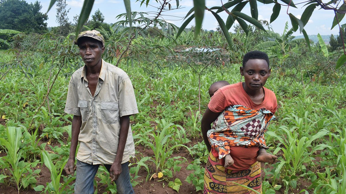 Burundian couple from the province of Kirundo at the border with Rwanda.