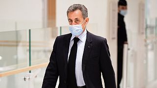 Nicolas Sarkozy arrivant au tribunal de Paris, le 8 décembre 2020