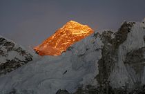 In this Nov. 12, 2015, file photo, Mt. Everest is seen from the way to Kalapatthar in Nepal. (AP Photo/Tashi Sherpa, File)
