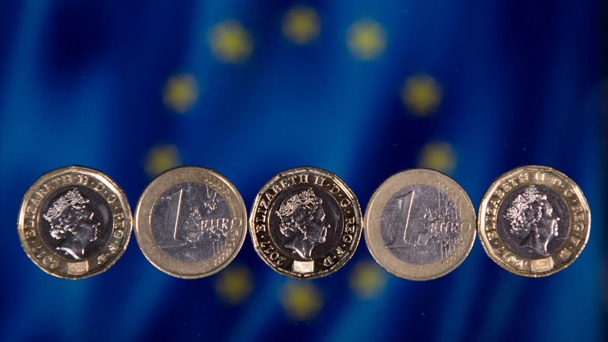 جنيه استرليني  وعملة اليورو 