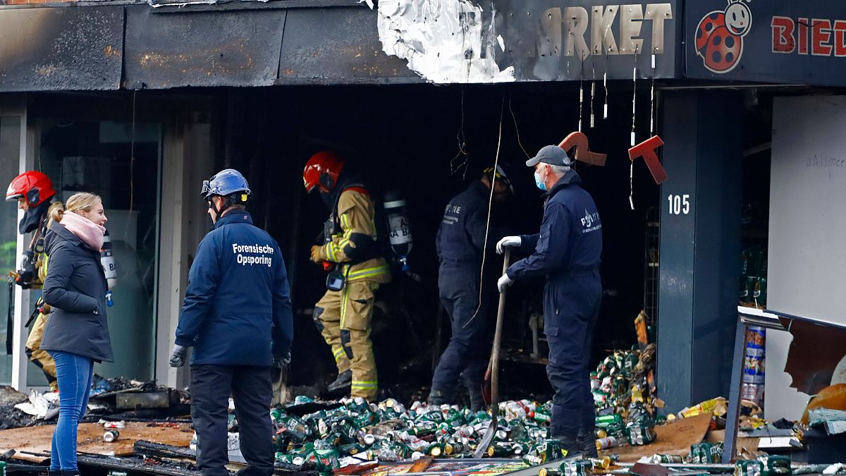 Three Polish supermarkets with the same name were damaged by explosions