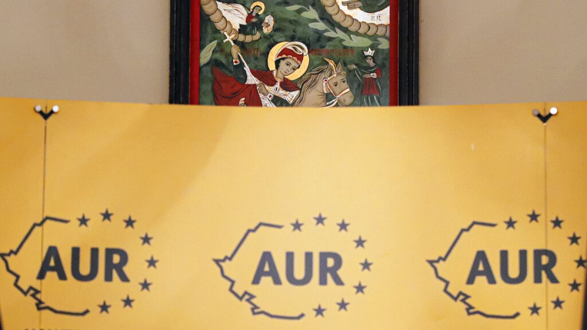 A román szélsőjobboldali AUR logója