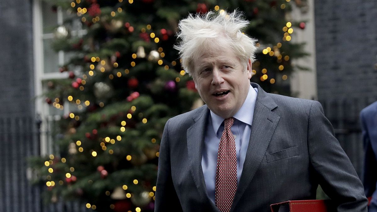 Boris Johnson attends a cabinet meeting with the Foreign, Commonwealth and Development Office