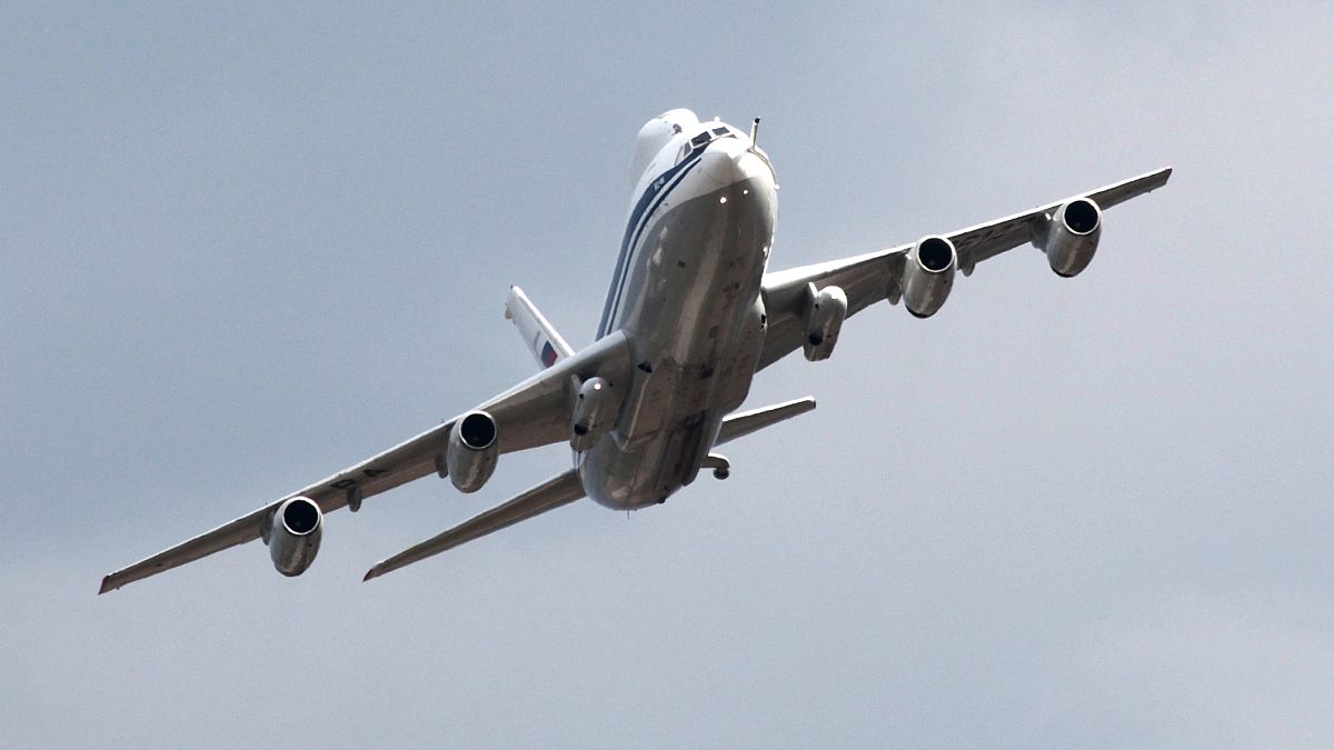 A Russian IL-80 plane pictured during 100th-anniversary celebrations of the country's air force in 2012.