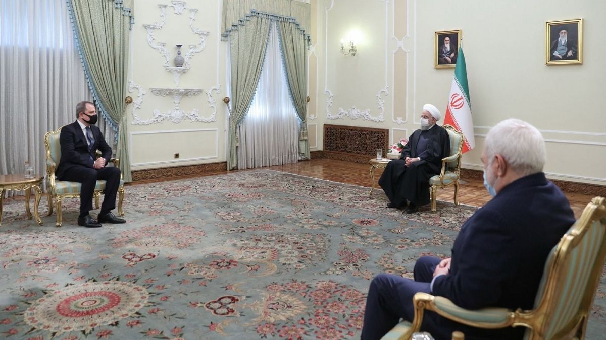 دیدار وزیر خارجه جمهوری آذربایجان با حسن روحانی رئیس جمهوری ایران