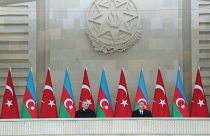 Cumhurbaşkanı Erdoğan ile Azerbaycanlı mevkidaşı Aliyev 