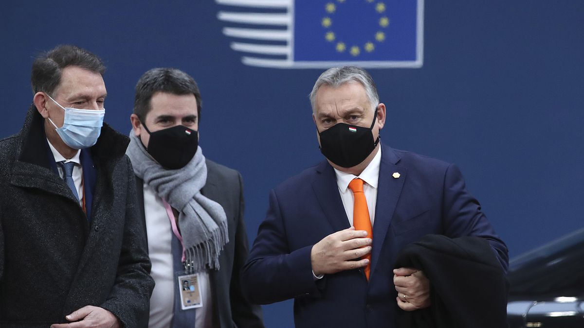El primer ministro húngaro, Viktor Orbán, a su llegada a la cumbre