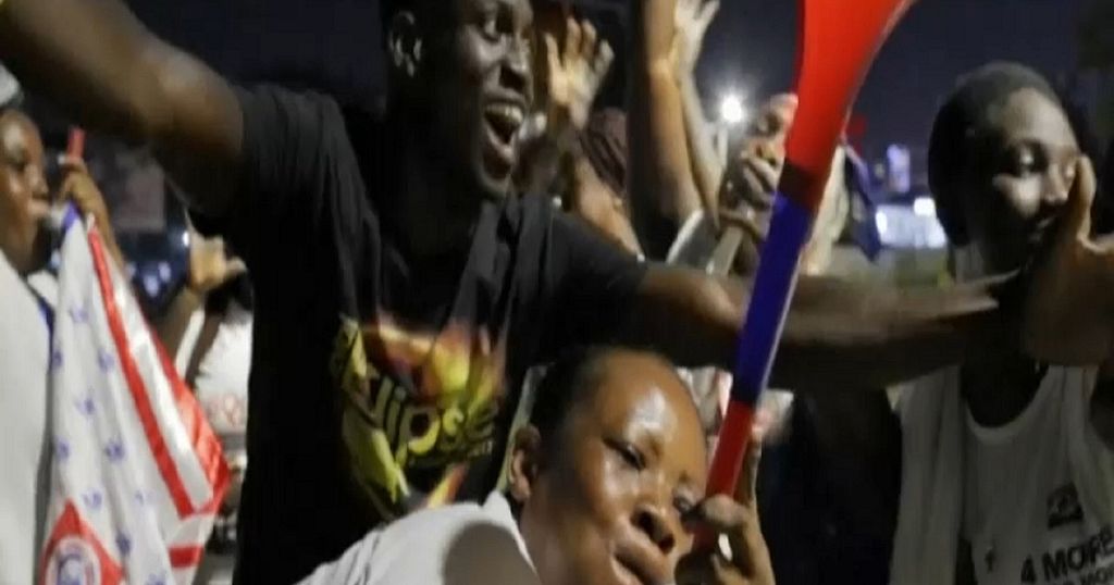 Supporters of Ghanaian President Akufo-Addo Celebrate His Re-election
