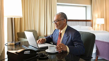 Working from hotels to avoid the distraction from home is a travel trend of 2021.