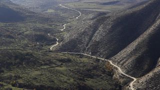 Mountains near the village of Berdashen in the region of Nagorno-Karabakh