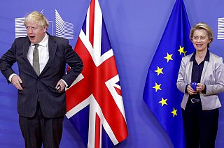Boris Johnson and Ursual von der Leyen meet in Brussels on Wednesday 9th December