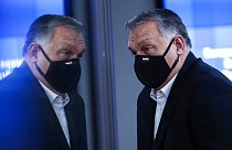 Orbán Viktor a brüsszeli uniós csúcson 2020. december 11-én