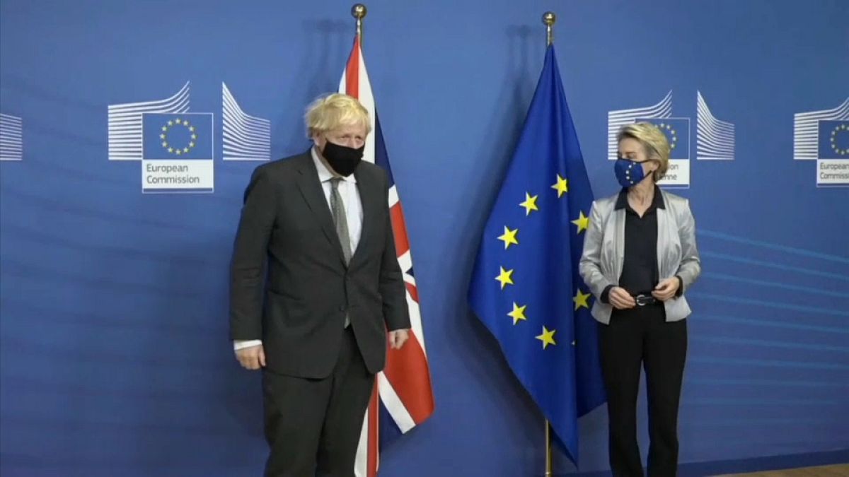 Boris Johnson und Ursula von der Leyen am 9. Dezember in Brüssel