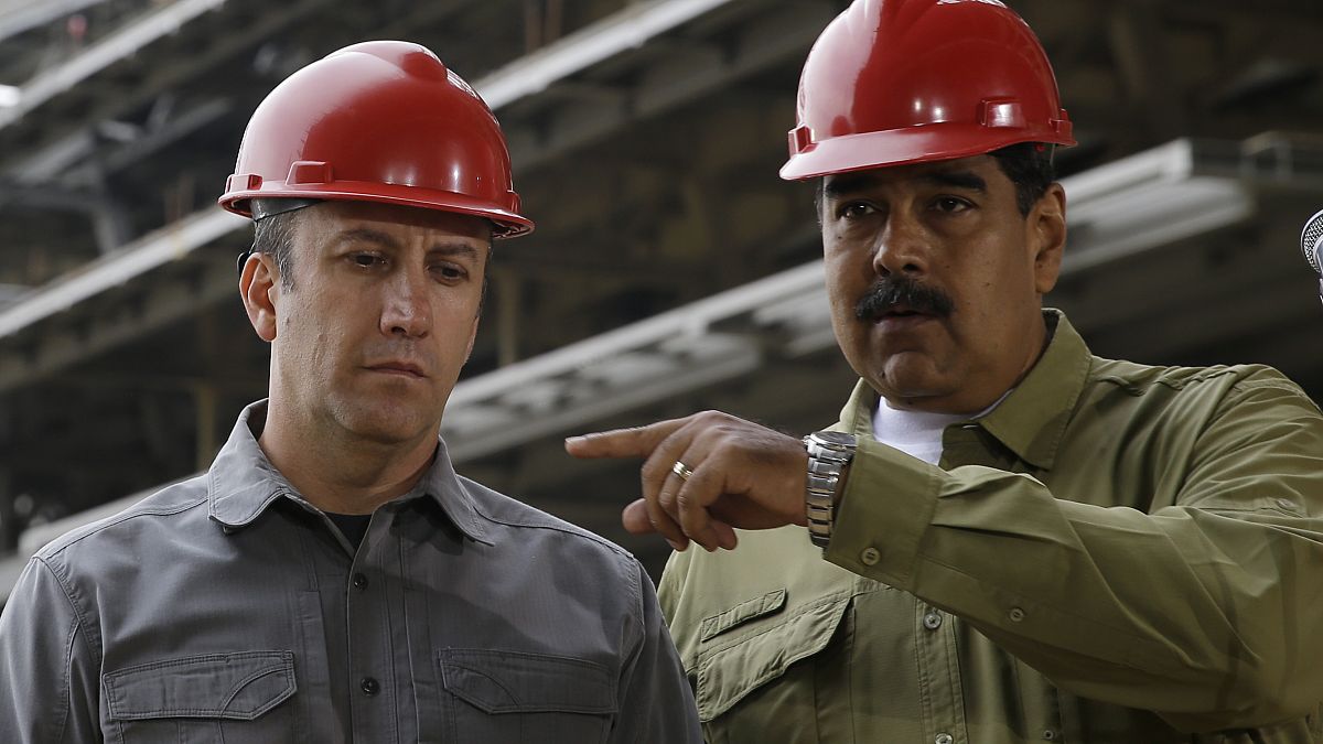 Venezuela Petrol Bakanı Tareck El Aissami ve Devlet Başkanı Nicolas Maduro