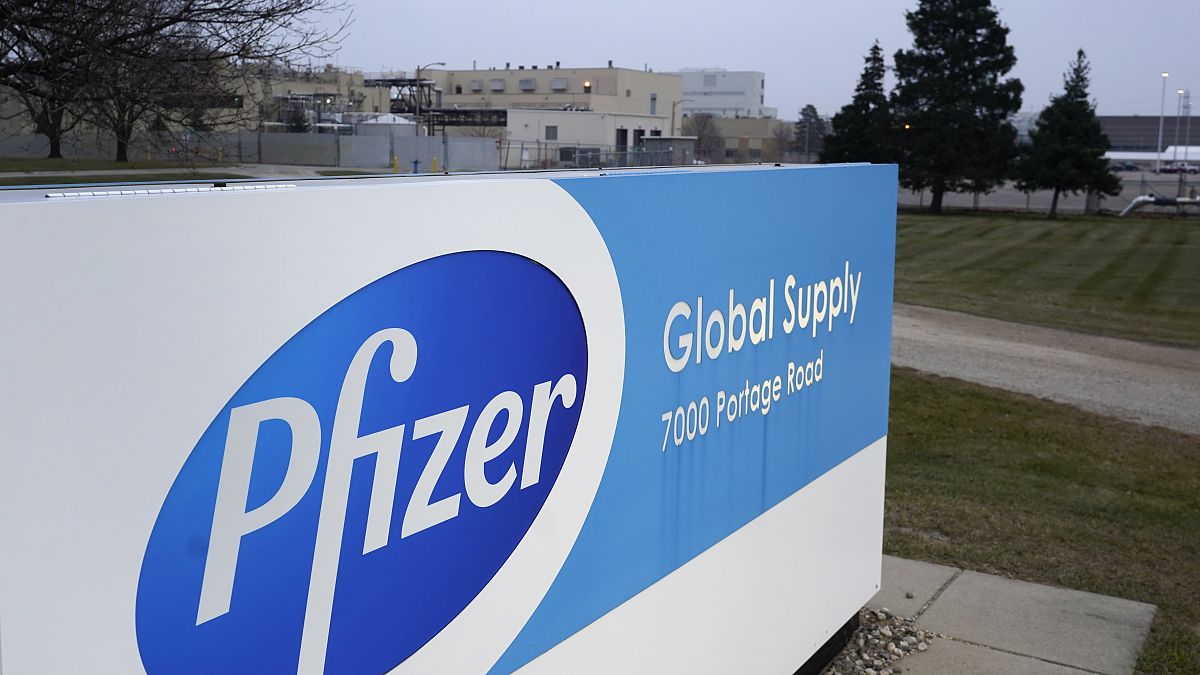 The Pfizer Global Supply Kalamazoo manufacturing plant is shown in Portage, Mich., Friday, Dec. 11, 2020. 