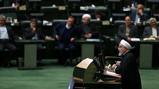حسن روحانی، رئیس جمهوری ایران در مجلس شورای اسلامی