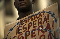 İspanya'da mültecilerin şartları protesto ediliyor