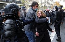 Dozens arrested at protests in Paris against security law banning filming police