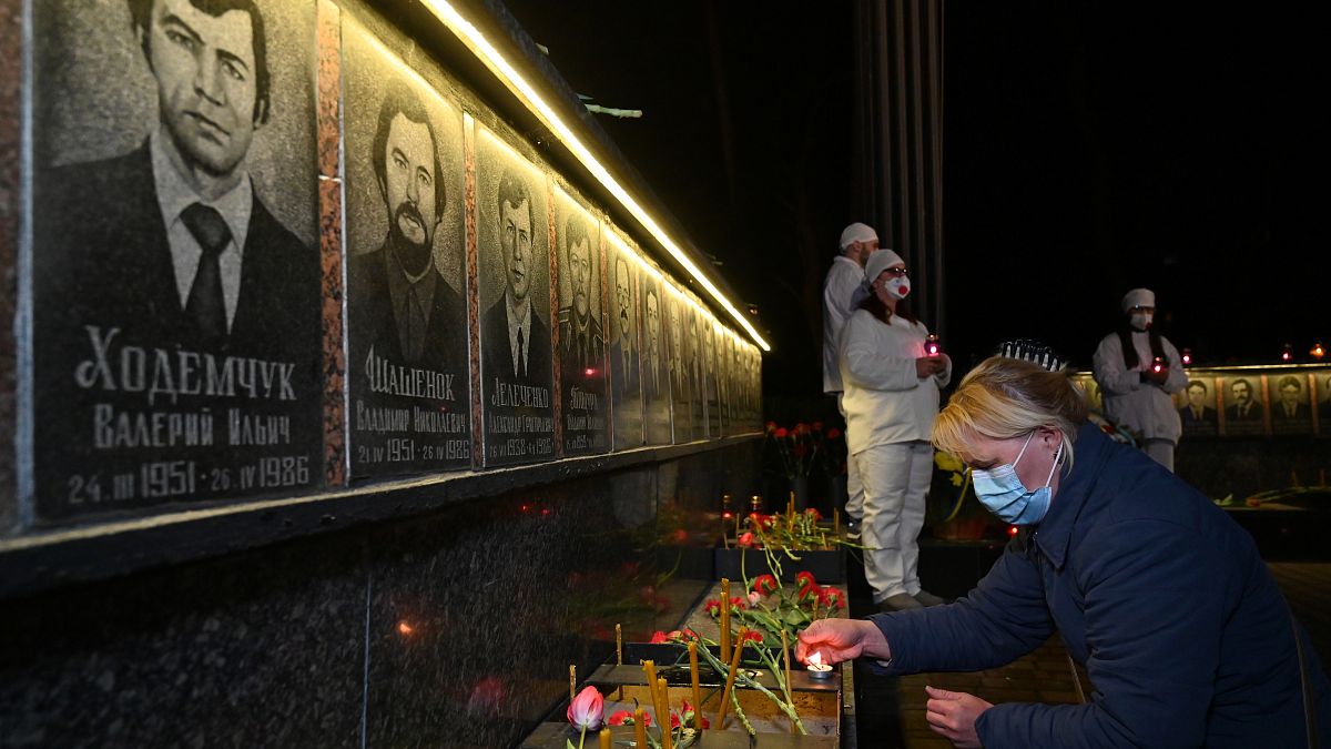 Çernobil kazası kurbanlarının anıtı 