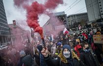 ویدئو؛ تظاهرات بزرگ ضد دولتی لهستانی‌ها در ورشو