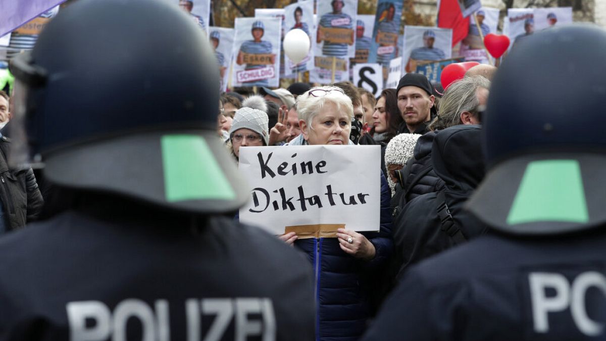 Protest gegen Corona-Regeln in Berlin am 18. November 2020