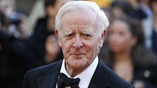 British author John Le Carre at the UK film premiere of "Tinker Tailor Soldier Spy," in London.
