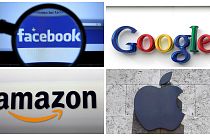 نشان تجاری شرکت‌های فیسبوک، آمازون، اپل و گوگل