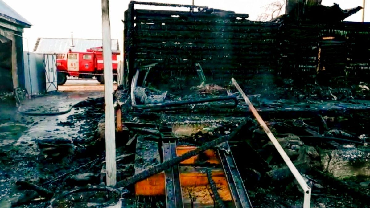آتش‌سوزی در یک سرای سالمندان در روسیه