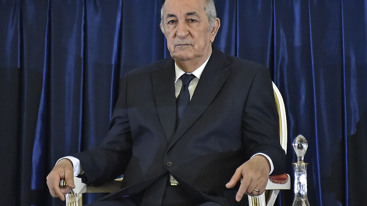 الرئيس الجزائري، عبد المجيد تبون في الجزائر.