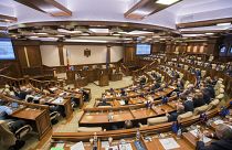 Зал заседаний Парламента Молдавии 12 ноября 2019