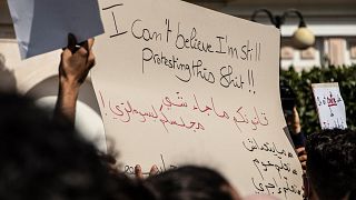 Tunisian protesters take to the streets on October 8th to protest again a parliament proposed bill that would increase police powers.