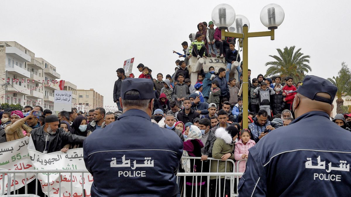 صورة أرشيفية لمظاهرة في تونس