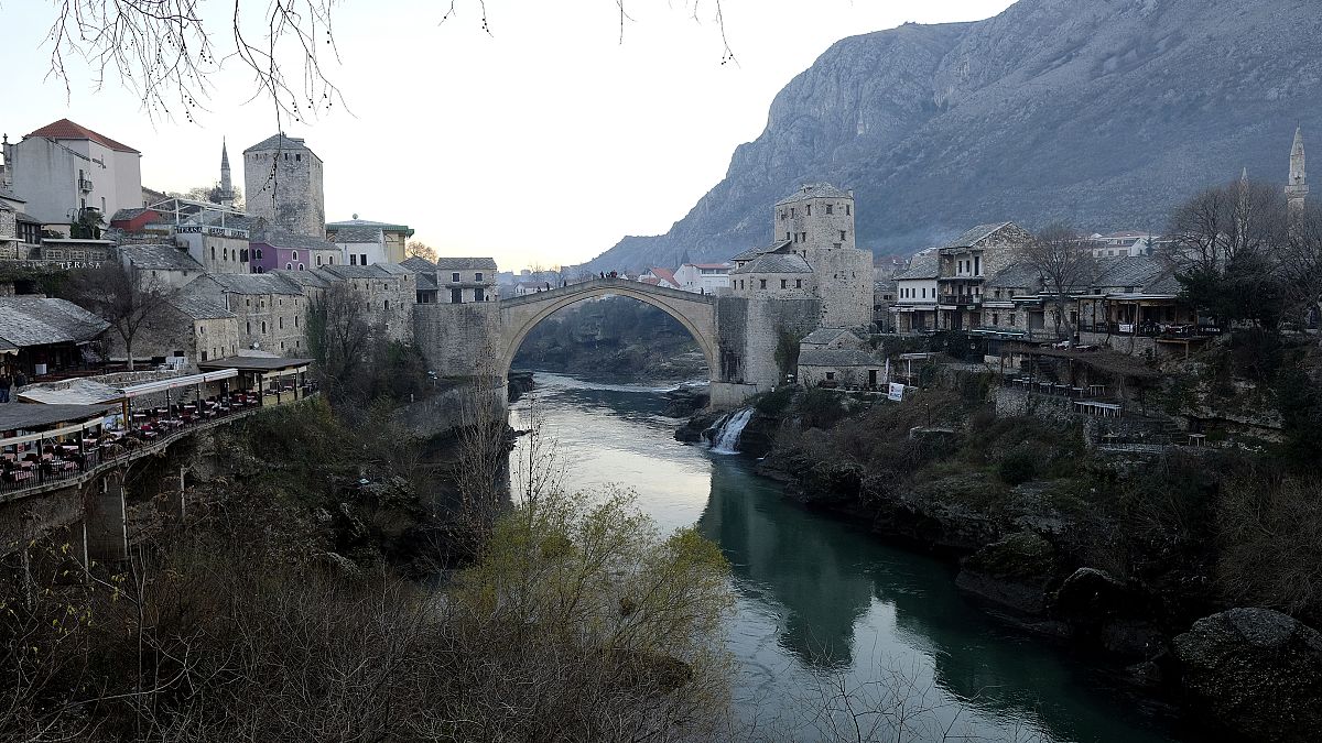 Bosna Hersek'in Mostar kenti 