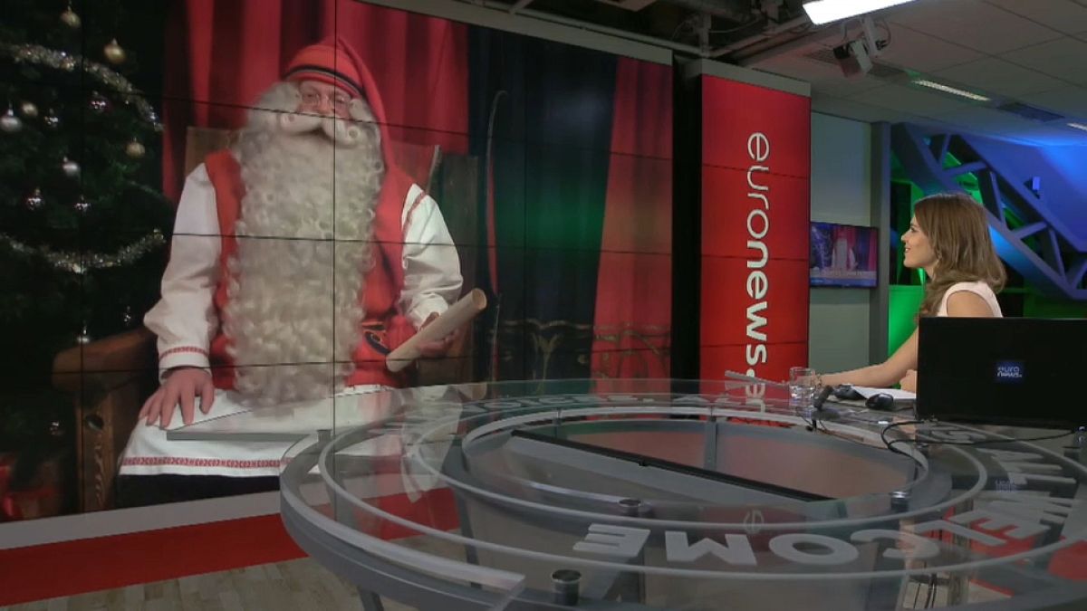 Rosie Wright, Euronews, entrevista a Papá Noel