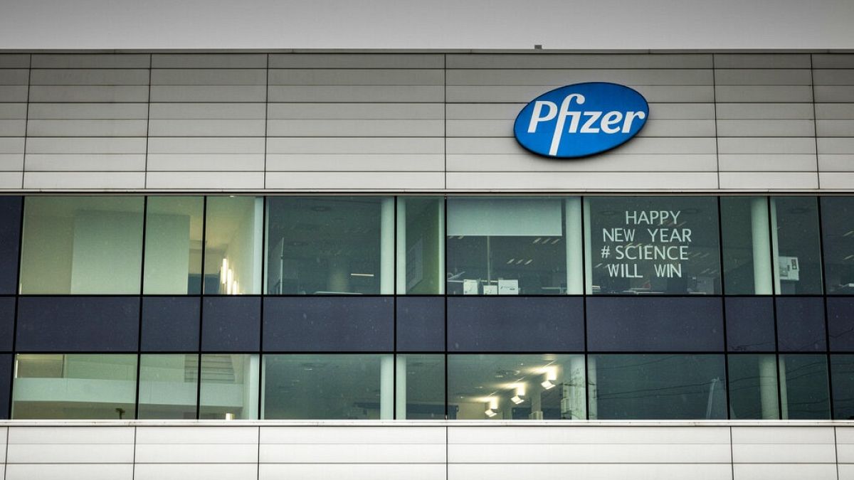 A Pfizer irodája Belgiumban