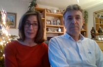 Maricarmen y Mariano durante la entrevista
