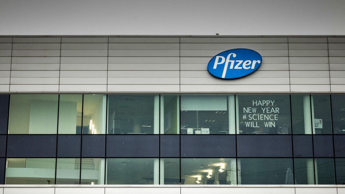 A Pfizer gyára a belgiumi Puursban 