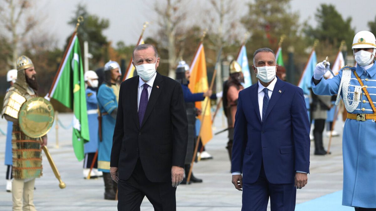 Irak Başbakanı Kazımi ve Cumhurbaşkanı Erdoğan