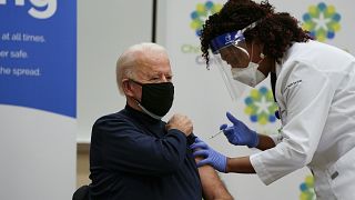 Joe Biden bei der Impfung